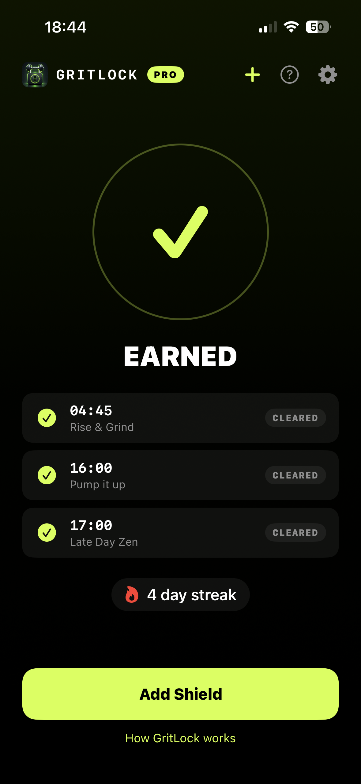 Grit-Lock - Shields Cleared