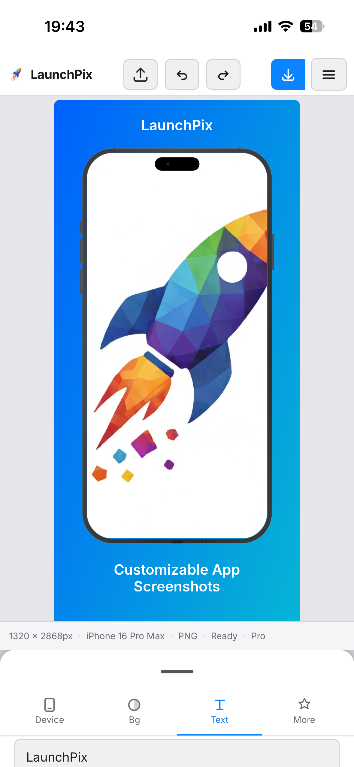 LaunchPix - Screenshot Editor