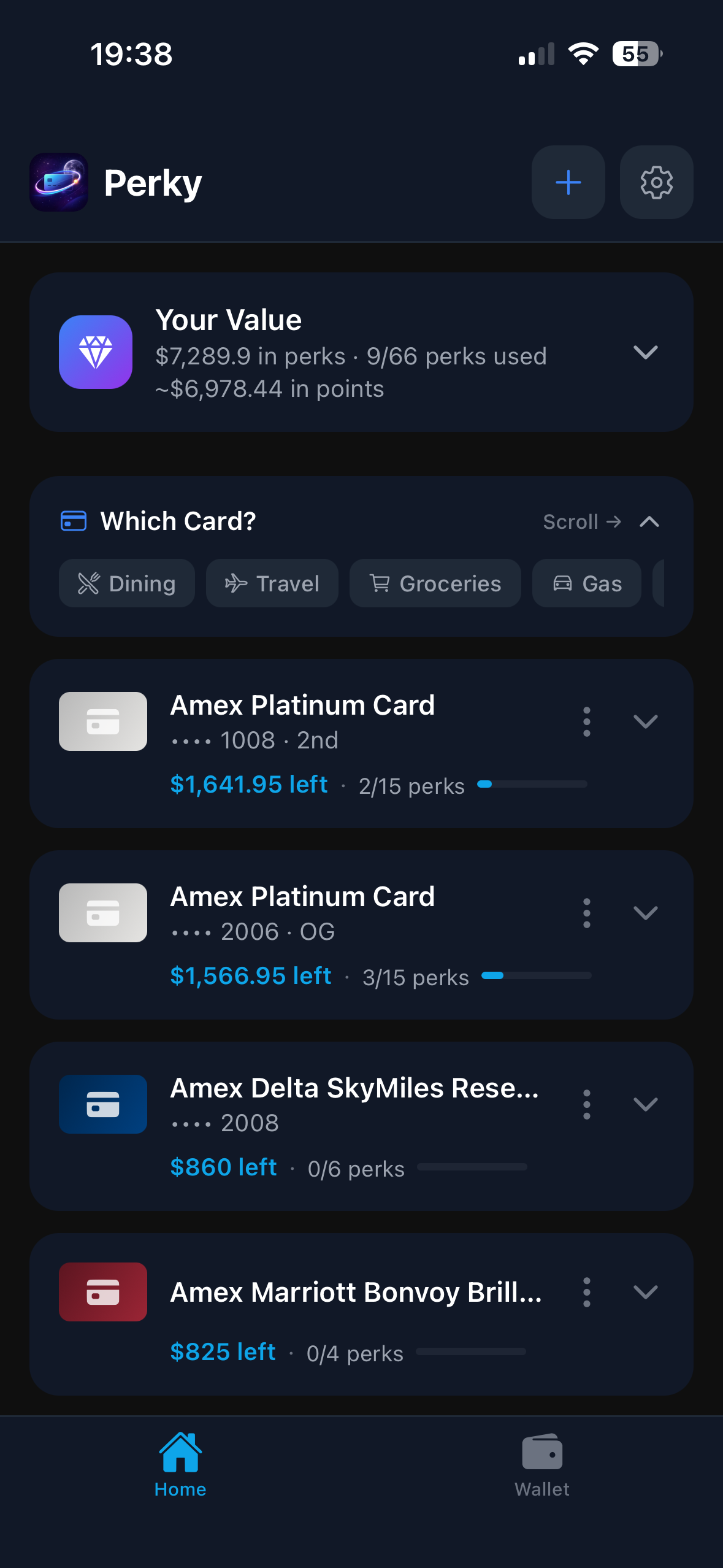 Perky - Card Overview